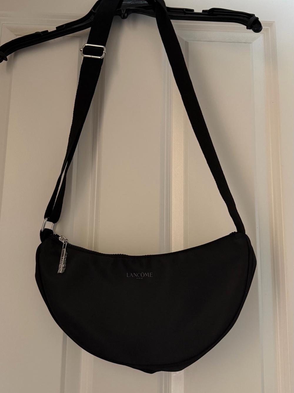 Lancome Black Crescent Belt Bag